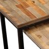 vidaXL Coffee Table Set of 2 Brown Reclaimed teak Large & Small