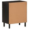 vidaXL Bedside Cabinet Black Solid mango wood Medium Bedside Cabinet