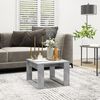 vidaXL Side Table Concrete Grey Engineered Wood Square Minimalist