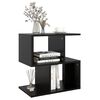 vidaXL Bedside Cabinet Black Engineered wood Medium Bedside Cabinet