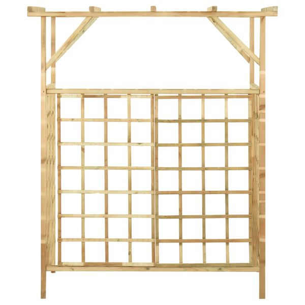 vidaXL Pergola Green Treated Pinewood Large Decorative Inlays