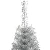 vidaXL Christmas Tree Silver PET, Steel Medium Decorative Inlays