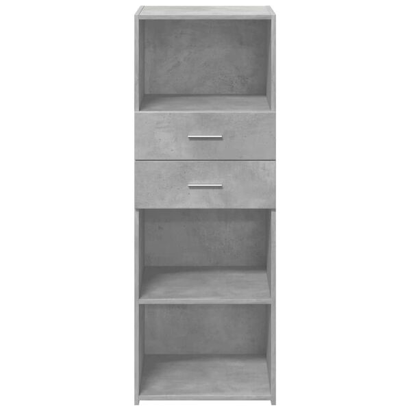 vidaXL Highboard Concrete grey Engineered wood Tall Highboard
