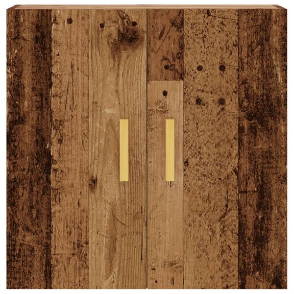 vidaXL Wall Cabinet Old Wood Engineered Wood Medium Wall Cabinet