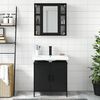 vidaXL Bathroom Furniture Set Black