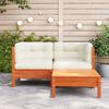 vidaXL Patio Sofa Modular Design Garden Sofa Rectangular Rustic Style