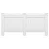 vidaXL Radiator Cover White 67.7"x7.5"x32.1" MDF