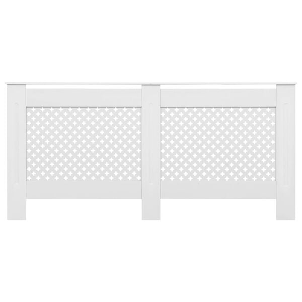 vidaXL Radiator Cover White 67.7"x7.5"x32.1" MDF