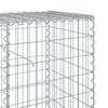vidaXL Gabion Basket Silver Galvanized iron wire Large