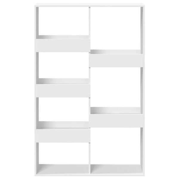 vidaXL Bookcase White Engineered wood 39.4x13.0x61.2 in Bookcase