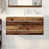 vidaXL Bathroom Sink Cabinet 2 pcs Old Wood 39.37 x 15.16 x 18.90 in