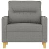 vidaXL Sofa Chair Dark Grey Fabric (100% polyester), metal, plywood Single