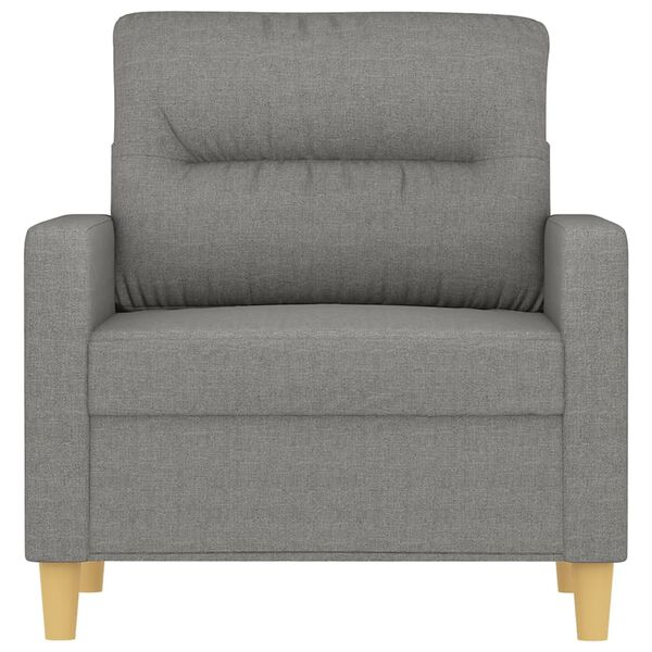 vidaXL Sofa Chair Dark Grey Fabric (100% polyester), metal, plywood Single