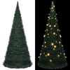 vidaXL Pop-up Christmas Tree Green PVC 7 ft Collapsible