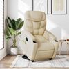 vidaXL Electric Stand Up Massage Recliner Chair Cream