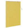 vidaXL Roller Blind with Curtains Yellow 47.24 x 62.99 in Bamboo