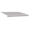 vidaXL Retractable Awning Light Grey 157.48 x 118.11 in