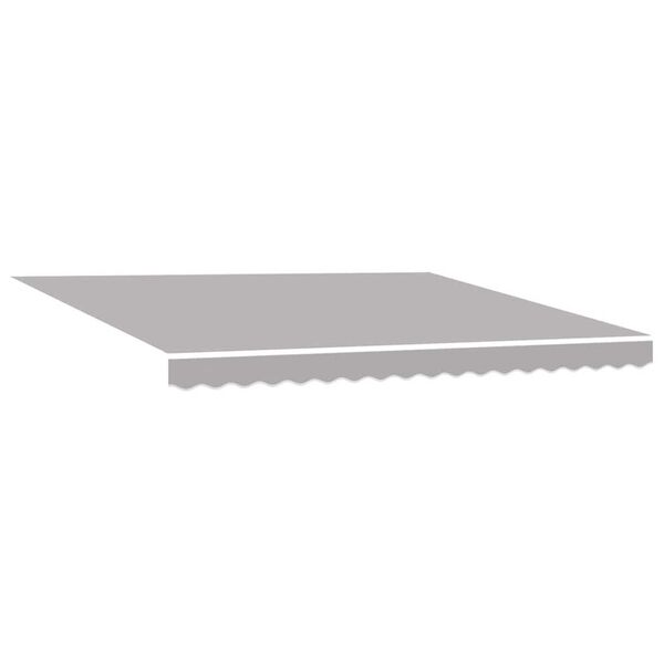 vidaXL Retractable Awning Light Grey 157.48 x 118.11 in
