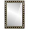vidaXL Bathroom Mirror Black Solid mango wood, Glass Medium