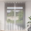 vidaXL Voile Curtains with Loops 2 pcs Dark Grey 55.1x102.4"