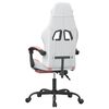 vidaXL Gaming Chair White and Pink Faux leather, metal, plywood Standard