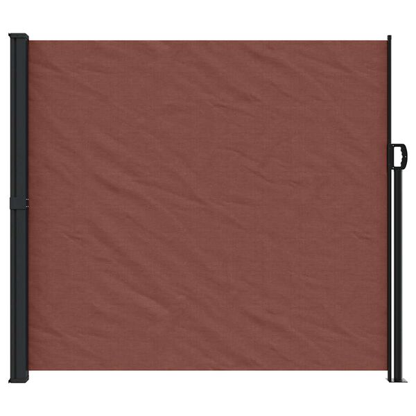 vidaXL Retractable Side Awning Brown