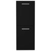 vidaXL Bathroom Cabinet Black Engineered Wood Medium Wall Mounted