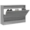 vidaXL Shoe Cabinet Grey sonoma Engineered wood Compact Shoe Cabinet