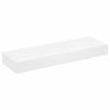 vidaXL Wall Shelf White MDF 31.5 in Wall mounting Wall Shelf