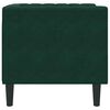 vidaXL Chesterfield Sofa Chair Dark Green