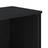 vidaXL Bookcase Black Engineered wood and metal Bookcase Rectangular