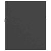 vidaXL Bathroom Furniture Set Gray Engineered wood, acrylic Medium