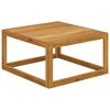 vidaXL Garden Lounge Set Set of 3 Natural Wood
