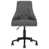 vidaXL Swivel Dining Chairs 4 pcs Dark Gray Velvet