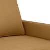 vidaXL Sofa Set Brown Velvet (100% polyester), metal, textilene, plywood