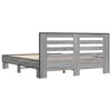 vidaXL Bed Frame Grey Sonoma Engineered Wood King Size Durable