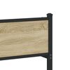 vidaXL Bed Frame Sonoma Oak Steel Twin Bed Frame Rectangular Modern