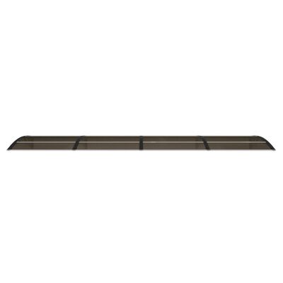 vidaXL Door Canopy Black 157.5"x39.4" Polycarbonate