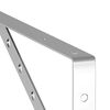 vidaXL Shelf Bracket Silver Stainless Steel Standard Decorative Inlays
