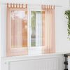 vidaXL Voile Curtains with Loops 2 pcs Terracotta 55.1x68.9"