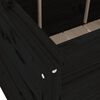 vidaXL Garden Raised Bed Black Solid Pine Wood Large Garden Raised Bed
