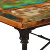 vidaXL Dining Table Mixed Colors Solid reclaimed wood with metal legs