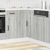 vidaXL Kitchen Corner Base Cabinet Gray sonoma Engineered wood Standard