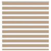 vidaXL Zebra Blind Sand Brown Polyester 57.1 x 59.1 in
