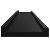 vidaXL Wall Shelves 4 pcs Black 39.4"x3.5"x1.2"