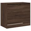 vidaXL Shoe Cabinet Brown Oak Engineered Wood Compact Shoe Cabinet