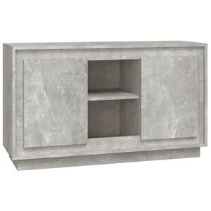 vidaXL Sideboard Concrete Gray Engineered Wood Medium Sideboard