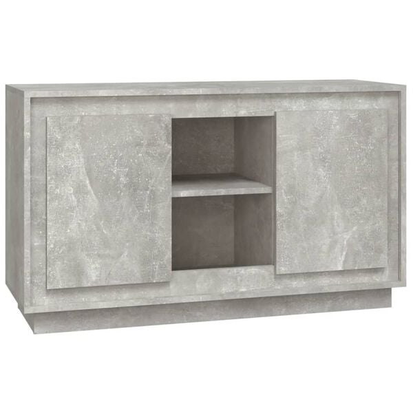 vidaXL Sideboard Concrete Gray Engineered Wood Medium Sideboard
