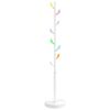 vidaXL Coat Stand White Powder-coated Iron 67.7 inches tall Durable