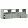 vidaXL TV Wall Cabinet Concrete Gray Engineered Wood Medium